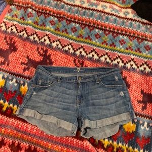 7 For all mankind Jean shorts